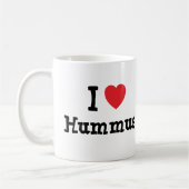 I Liebe Hummus T - Shirt Kaffeetasse (Links)