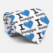 I Liebe Humppa Blau-Krawatte Krawatte (Gerollt)