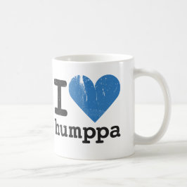 I Liebe Humppa blaue klassische weiße Tasse
