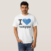 I Liebe Humppa blauer Wert-T - Shirt (Vorne ganz)
