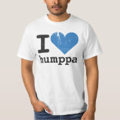 I Liebe Humppa blauer Wert-T - Shirt (Vorderseite)