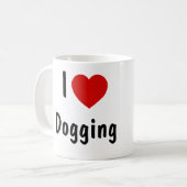 I Liebe Hund Kaffeetasse (Vorderseite Links)