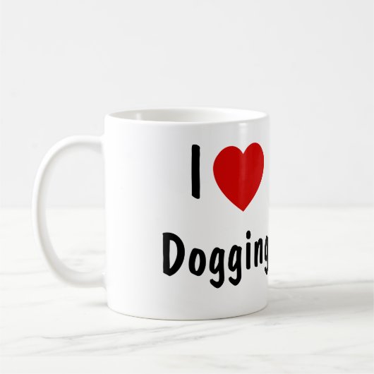 I Liebe Hund Kaffeetasse (Links)