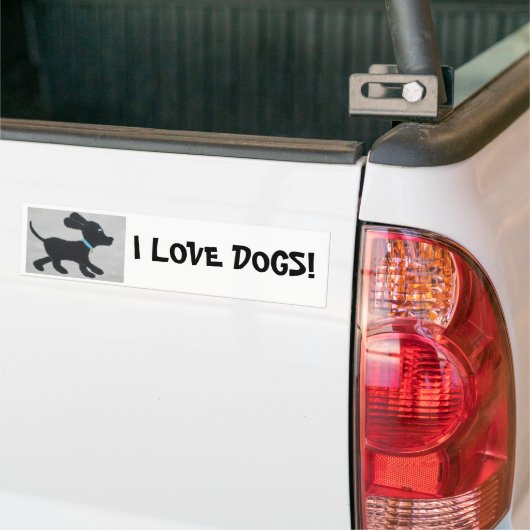 I LIEBE-HUNDE! AUTOAUFKLEBER (Auf Lkw)