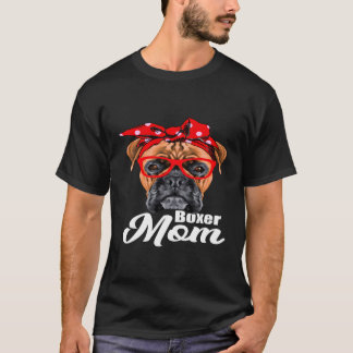 I Liebe Hunde Boxer Mama T-Shirt