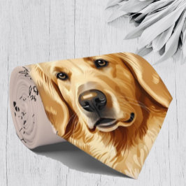 I Liebe Hunde Golden Retriever Labrador Neck Tie Krawatte