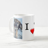 I Liebe Hunde Kaffee Tasse (Vorderseite Links)