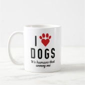 I Liebe Hunde Kaffeetasse (Links)