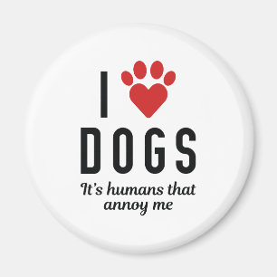 I Liebe Hunde Magnet