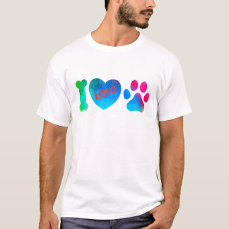 I Liebe Hunde Männer T - Shirt, Hunde Vater T-Shir T-Shirt