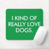 I Liebe Hunde Maus Pad Mousepad (Mit Mouse)