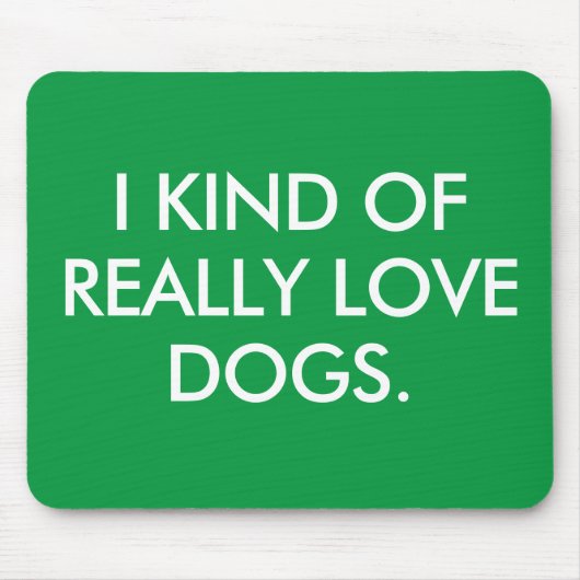 I Liebe Hunde Maus Pad Mousepad (Vorne)