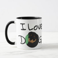 I Liebe Hunde Rottweiler Herz