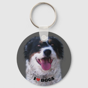 I Liebe Hunde Schlüsselanhänger
