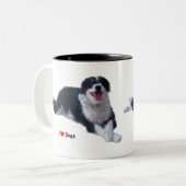I Liebe Hunde Zweifarbige Tasse (Vorderseite Links)