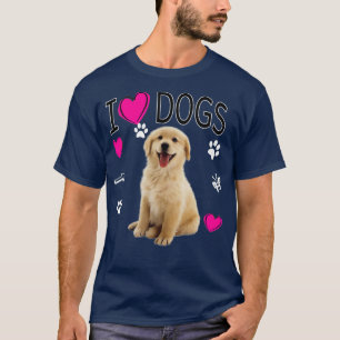I Liebe HundeGolden Labrador Retriever T-Shirt