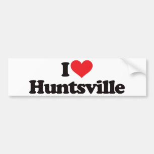 I Liebe Huntsville Autoaufkleber