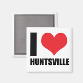 I Liebe Huntsville Magnet (Vorderseite/Rückseite)