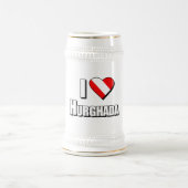 I Liebe Hurghada Diving Bierglas (Mittel)
