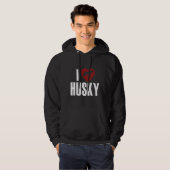 I Liebe Husky Hoodie (Vorne ganz)