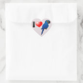I Liebe Hyacinth Macaws Herz-Aufkleber (Tasche)