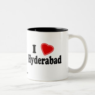 I Liebe Hyderabad Zweifarbige Tasse