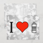 I Liebe Hydrating Postkarte (Vorne/Hinten)