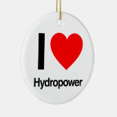 I Liebe Hydropower Keramik Ornament (Rechts)