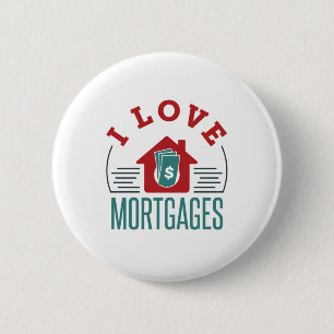 I Liebe Hypothekendarlehen Prozessor Banker Button