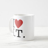 I ❤️ Liebe I.T. - Informations-Tech-Abteilung TASS Kaffeetasse (Vorderseite Links)
