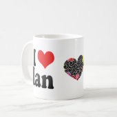 I Liebe Ian Kaffeetasse (Vorderseite Links)