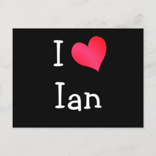 I Liebe Ian Postkarte