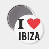 I Liebe Ibiza Icon Magnet (Vorderseite/Rückseite)