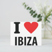 I Liebe Ibiza Icon Postkarte (Stehend Vorderseite)