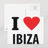 I Liebe Ibiza Icon Postkarte (Vorne/Hinten)