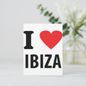 I Liebe Ibiza Icon Postkarte (Stehend Vorderseite)