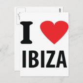 I Liebe Ibiza Icon Postkarte (Vorne/Hinten)