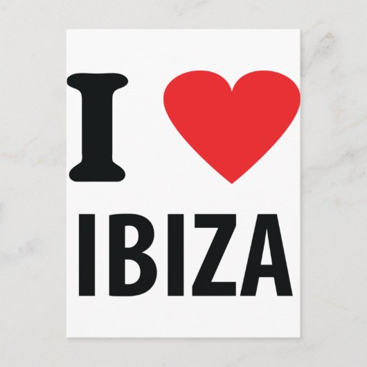 I Liebe Ibiza Icon Postkarte (Vorderseite)