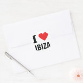 I Liebe Ibiza Icon Runder Aufkleber (Umschlag)