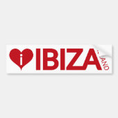 I Liebe Ibiza Insel-Autoaufkleber Autoaufkleber (Vorne)