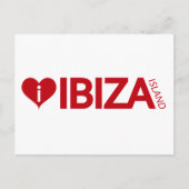 i Liebe Ibiza Insel Originelle Andenken Postkarte (Vorderseite)