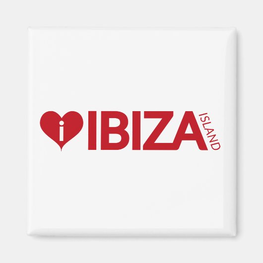 i Liebe Ibiza Island Originelle Souvenirs. Magnet (Vorne)