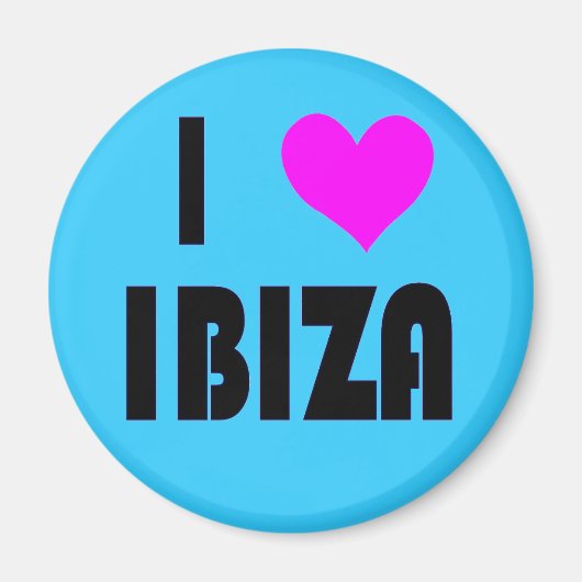 I Liebe Ibiza-Magnet Magnet (Vorne)