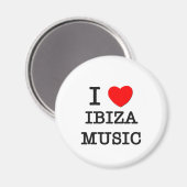 I Liebe Ibiza Music Magnet (Vorderseite/Rückseite)