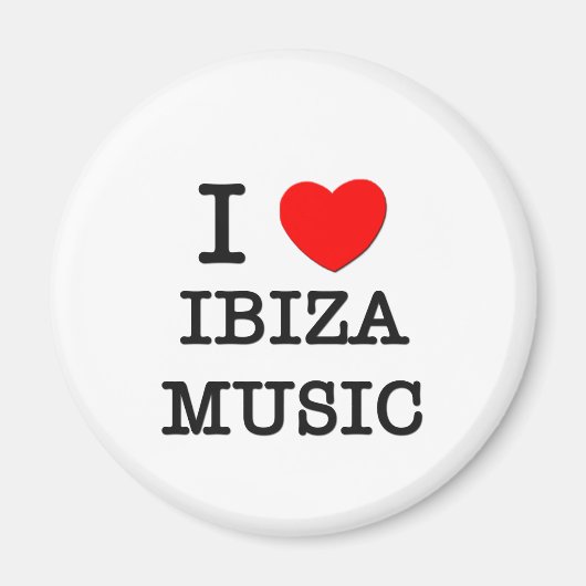 I Liebe Ibiza Music Magnet (Vorne)