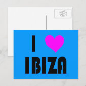 I Liebe Ibiza Postkarte (Vorne/Hinten)