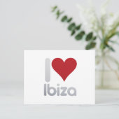 I LIEBE IBIZA POSTKARTE (Stehend Vorderseite)