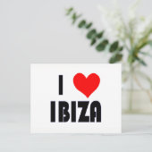 I Liebe Ibiza Postkarte (Stehend Vorderseite)