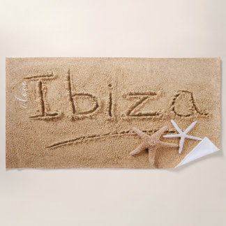 I Liebe Ibiza Summer Custom Beach Handtuch
