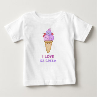I Liebe Ice Creme Niedlich Funny Summer Adorable Baby T-shirt
